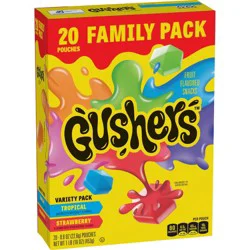Fruit Gushers Fruit Snacks Strawberry/Tropical - 16oz/20ct