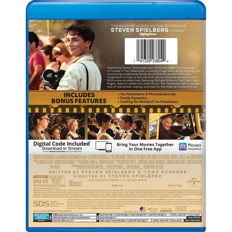 slide 3 of 4, Universal Home Video The Fabelmans (Blu-ray + DVD + Digital), 1 ct