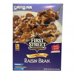 slide 1 of 1, First Street Crunchy Granola Raisin Bran, 18.2 oz