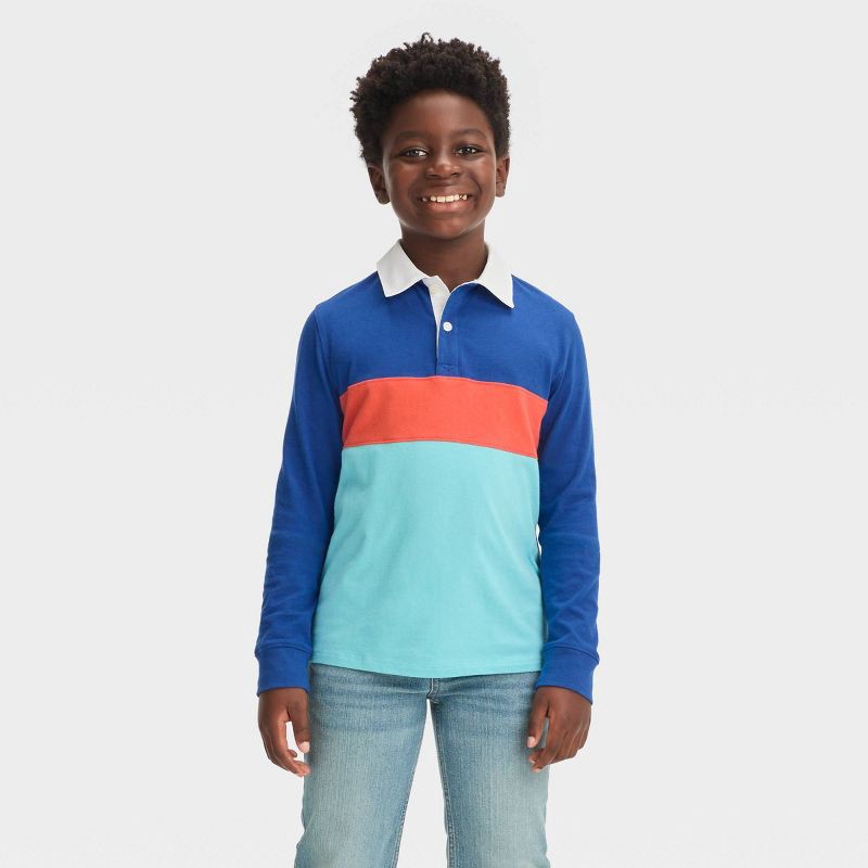cat and jack long sleeve polo