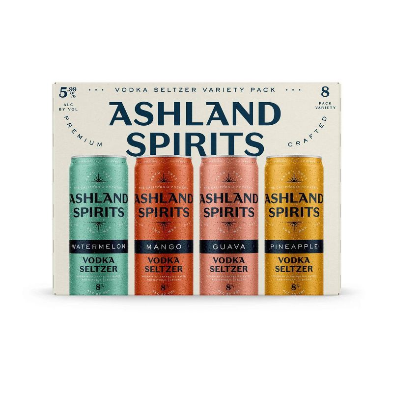 slide 2 of 2, Ashland Hard Seltzer Ashland Vodka Seltzer Variety Pack - 8pk/12 fl oz Cans, 8 ct; 12 fl oz