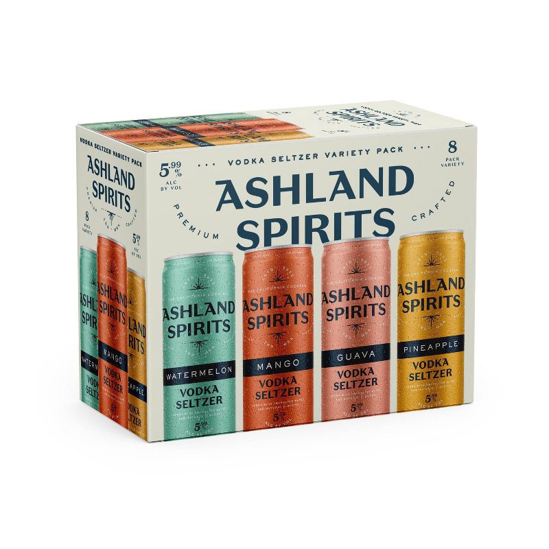 slide 1 of 2, Ashland Hard Seltzer Ashland Vodka Seltzer Variety Pack - 8pk/12 fl oz Cans, 8 ct; 12 fl oz