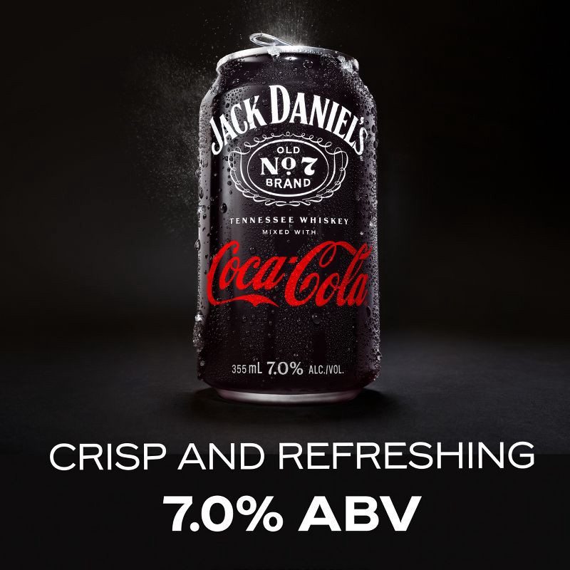 slide 6 of 13, Jack Daniel's RTD Jack & Coke - 4pk/355ml Cans, 4 ct; 355 ml
