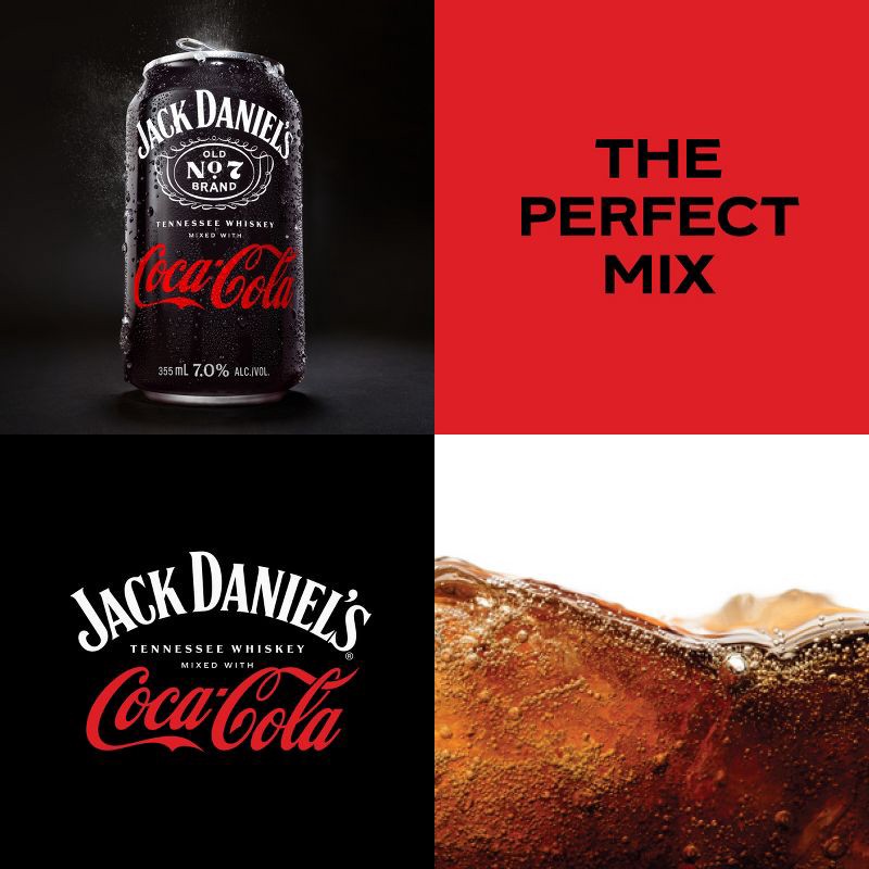 slide 7 of 13, Jack Daniel's RTD Jack & Coke - 4pk/355ml Cans, 4 ct; 355 ml