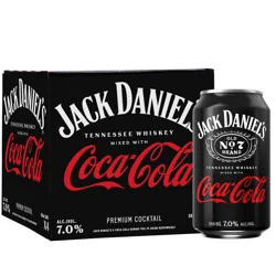 Jack Daniel's RTD Jack & Coke - 4pk/355ml Cans