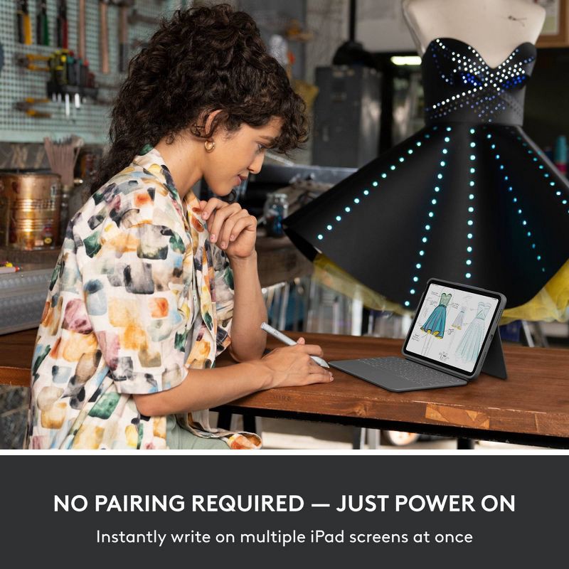 slide 4 of 9, Logitech Crayon Digital Pencil for iPad 2018 Model & Later (USB C Port Compatibility Only) - Silver, 1 ct