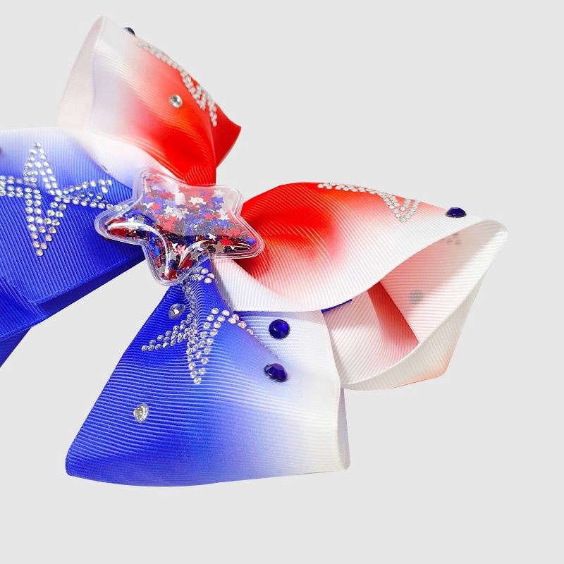 slide 3 of 3, Girls' JoJo Siwa Americana Stars Bow, 1 ct
