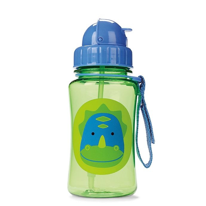 slide 2 of 4, Skip Hop SKIP*HOP Zoo Dino Straw Bottle, 12 oz