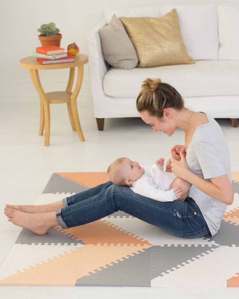 slide 3 of 5, Skip Hop Activity Playmat - Gray/Peach, 1 ct