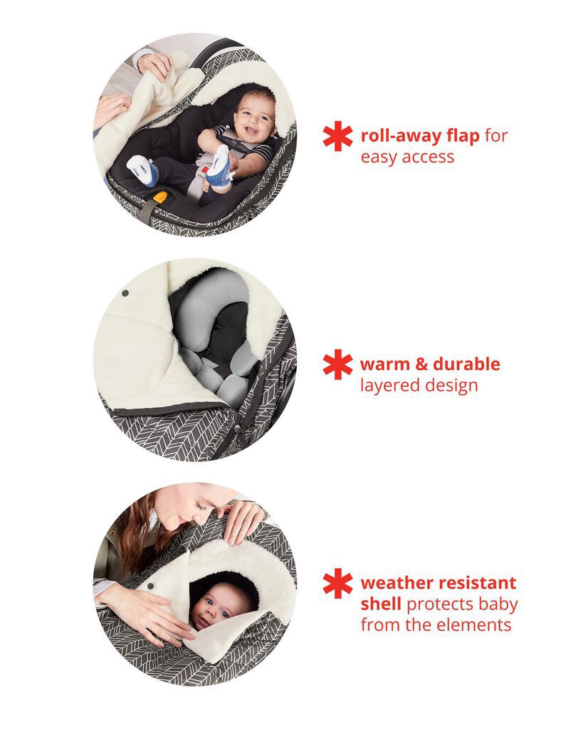 slide 3 of 5, Skip Hop STROLL & GO Car Seat Cover - Heather Gray, 1 ct