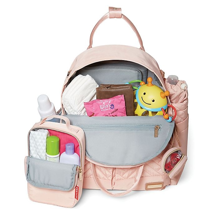 slide 5 of 7, Skip Hop SKIP*HOP Suite Diaper Backpack Set - Blush, 6 ct