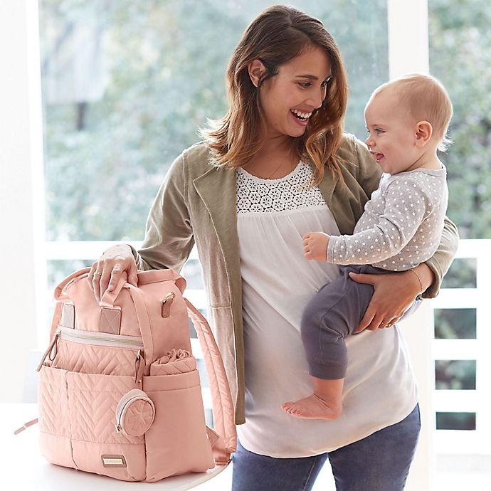 slide 6 of 7, Skip Hop SKIP*HOP Suite Diaper Backpack Set - Blush, 6 ct