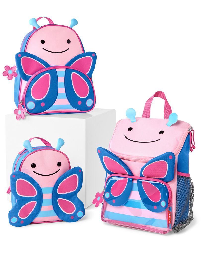 slide 6 of 12, Skip Hop SKIP*HOP Zoo Little Kid and Toddler Safety Harness Backpack - Blossom Butterfly, 1 ct