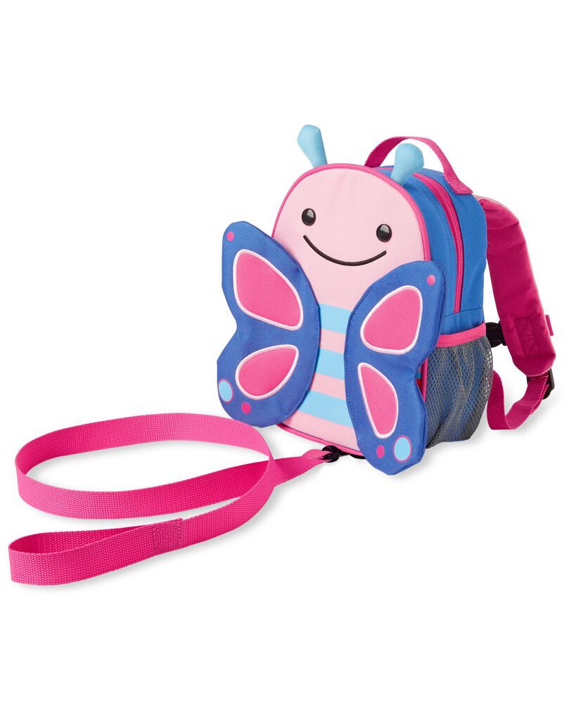 slide 10 of 12, Skip Hop SKIP*HOP Zoo Little Kid and Toddler Safety Harness Backpack - Blossom Butterfly, 1 ct