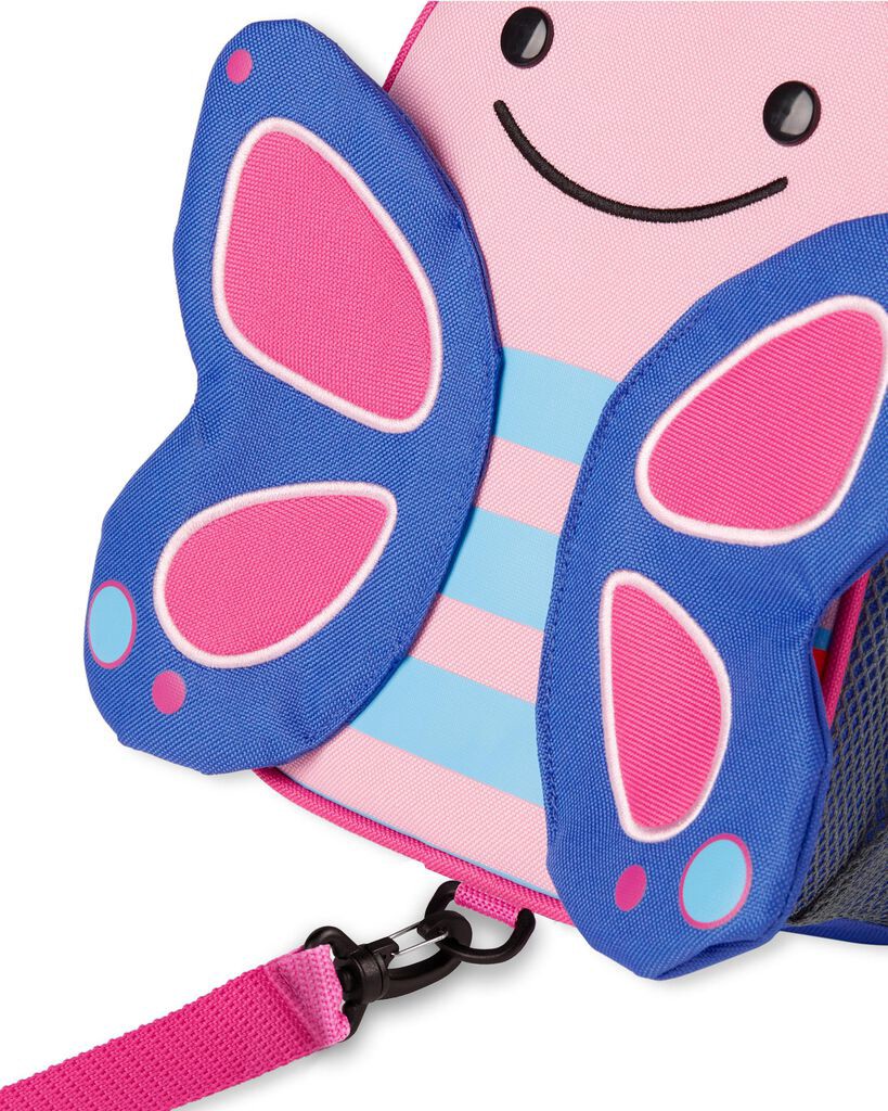 slide 12 of 12, Skip Hop SKIP*HOP Zoo Little Kid and Toddler Safety Harness Backpack - Blossom Butterfly, 1 ct