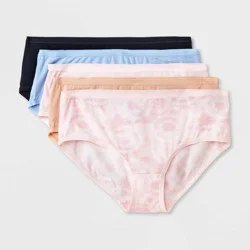 Girls' 5pk Tie-Dye Modal Hipster - art class™ Pink/Blue/Beige XL