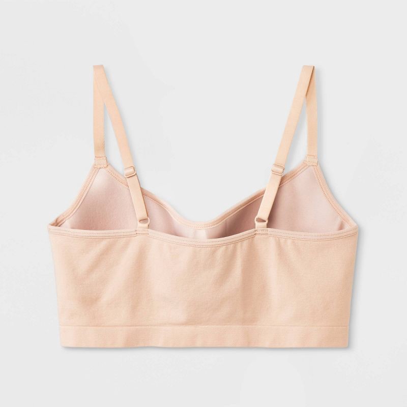 slide 2 of 4, Girls' Molded Longline Bra - art class™ Beige XL, 1 ct