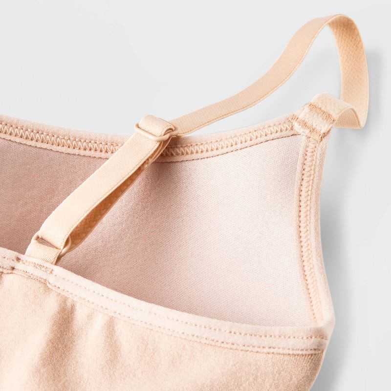 slide 4 of 4, Girls' Molded Longline Bra - art class™ Beige XL, 1 ct