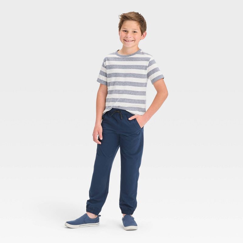 slide 3 of 3, Boys' Stretch Quick Dry Jogger Pants - Cat & Jack™ Blue 12, 1 ct