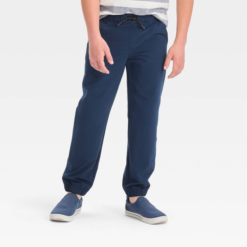 slide 1 of 3, Boys' Stretch Quick Dry Jogger Pants - Cat & Jack™ Blue 12, 1 ct