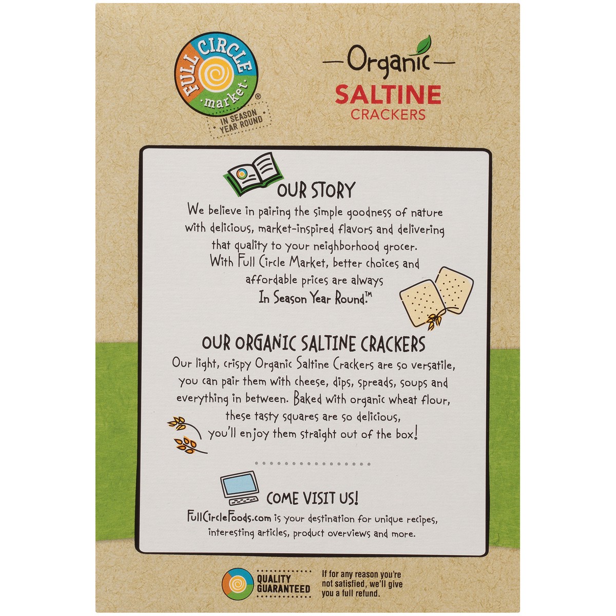 slide 6 of 9, Full Circle Market Saltine Crackers, 5.5 oz