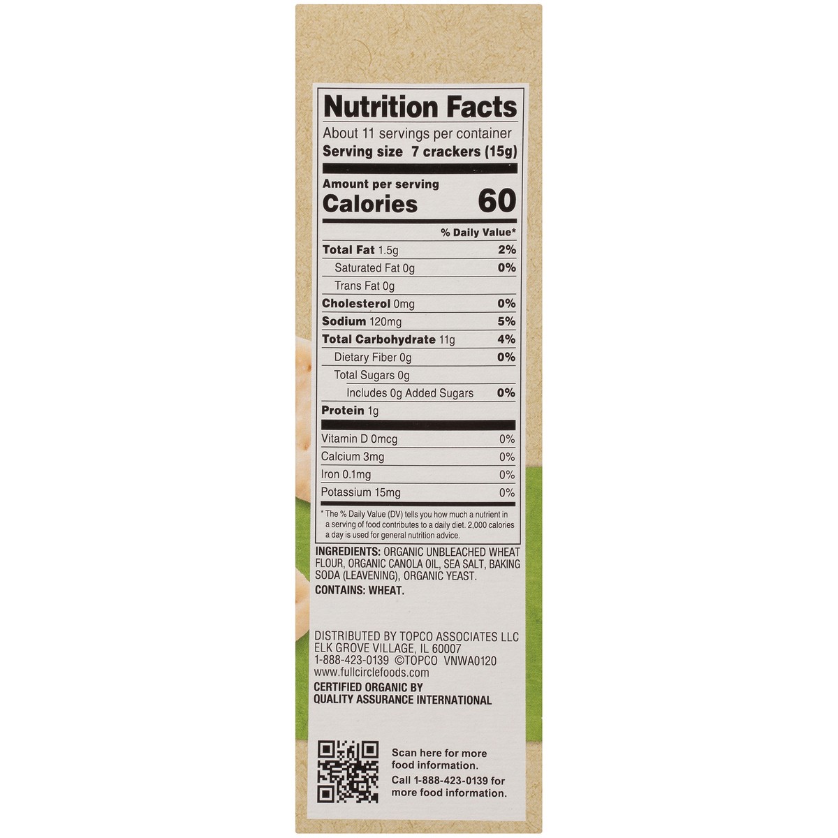 slide 3 of 9, Full Circle Market Saltine Crackers, 5.5 oz