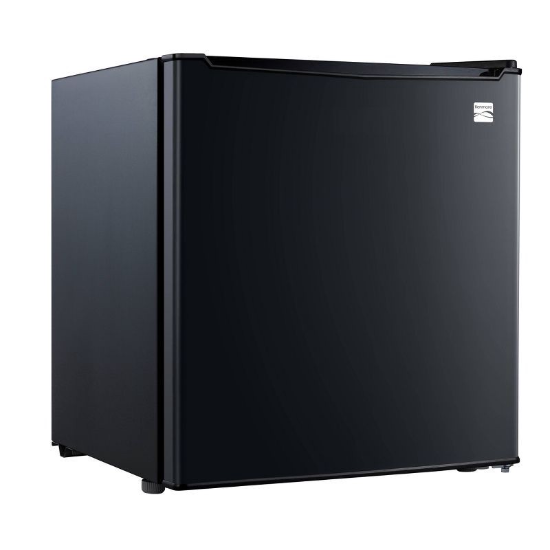 slide 2 of 6, Kenmore 1.7 cu-ft Refrigerator - Black: Compact Dorm Fridge, Energy Star, Reversible Door, Adjustable Thermostat, 1 ct
