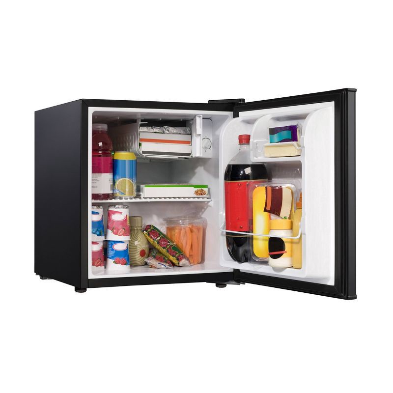 slide 4 of 6, Kenmore 1.7 cu-ft Refrigerator - Black: Compact Dorm Fridge, Energy Star, Reversible Door, Adjustable Thermostat, 1 ct