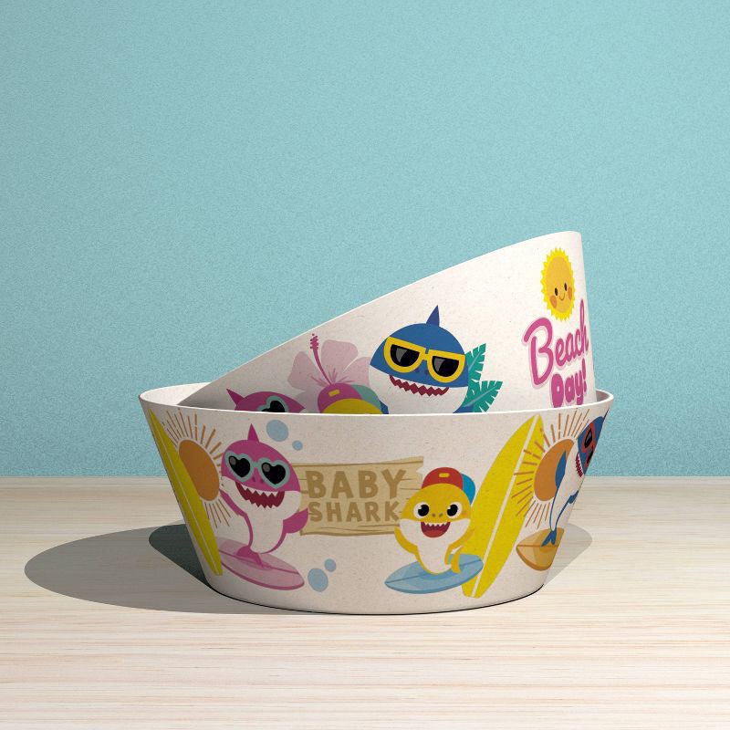 Zak Designs 'Bluey' 22oz 2pk Melamine and Bamboo Bowl Set