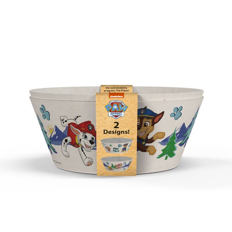 slide 1 of 8, Zak Designs 'PAW Patrol' 22oz 2pk Melamine and Bamboo Bowl Set, 2 ct; 22 oz