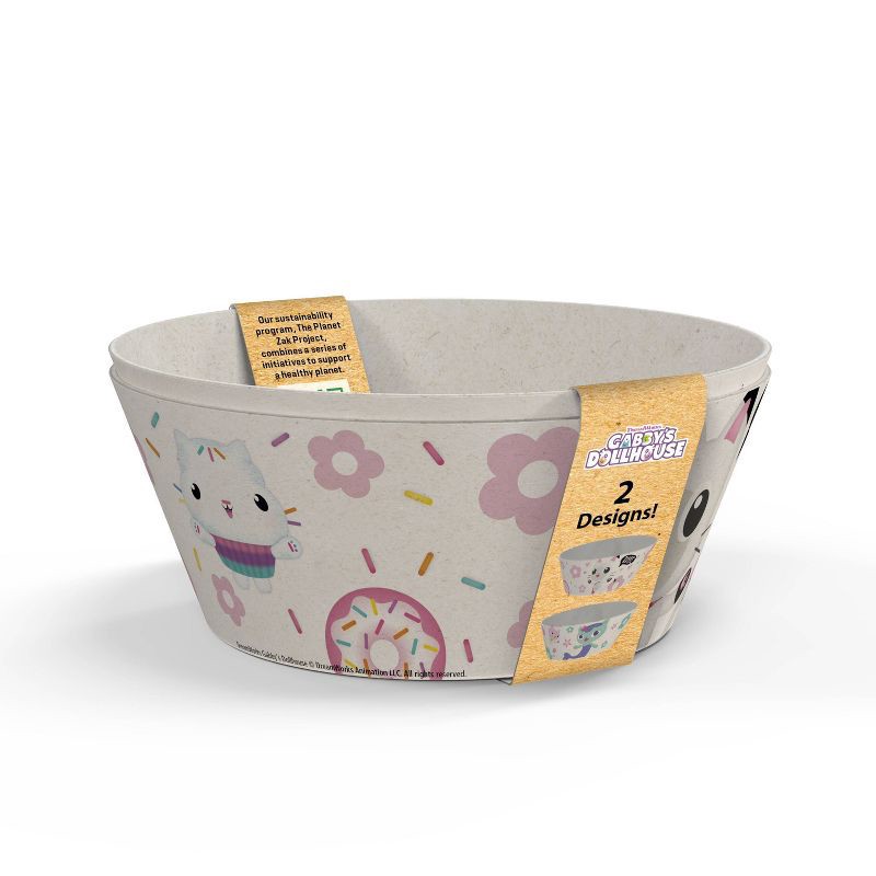 slide 2 of 8, Zak Designs 'Gabbys Dollhouse' 22oz 2pk Melamine and Bamboo Bowl Set, 2 ct; 22 oz