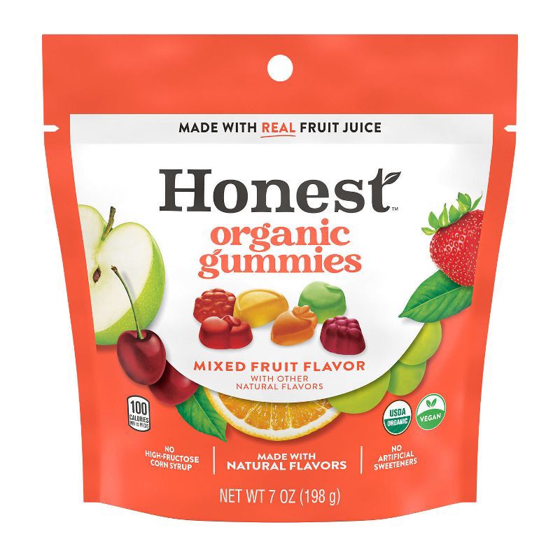 slide 1 of 3, HERSHEY's Honest Assorted Fruit Flavored Organic Gummies Candy - 7oz, 7 oz