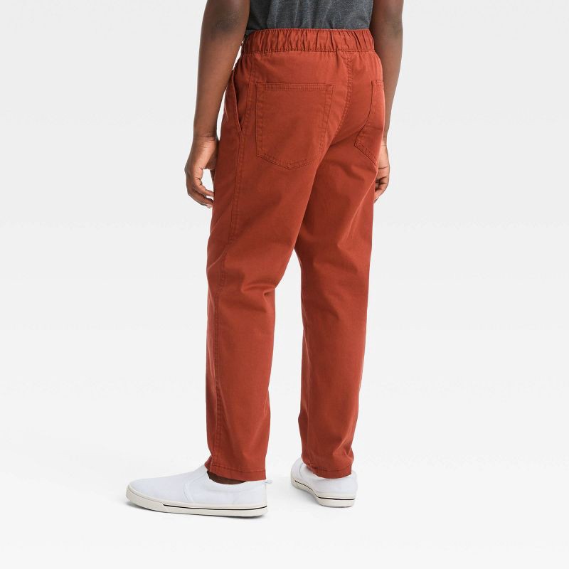 Boys' Stretch Relaxed Fit Tapered Woven Pull-On Pants - Cat & Jack