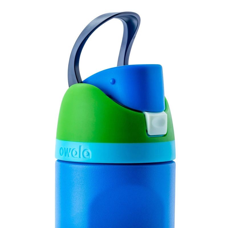 slide 4 of 5, Owala 16oz Kids' FreeSip Stainless Steel Water Bottle - Green Machine, 16 oz