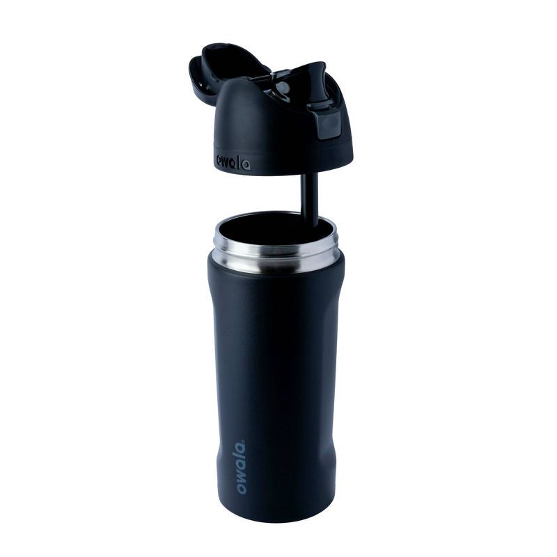 slide 2 of 7, Owala 16oz Kids' FreeSip Stainless Steel Water Bottle - Very Very Dark, 16 oz