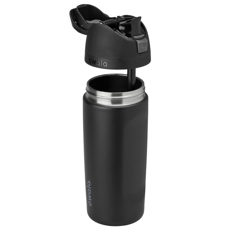 slide 7 of 7, Owala 16oz Kids' FreeSip Stainless Steel Water Bottle - Very Very Dark, 16 oz