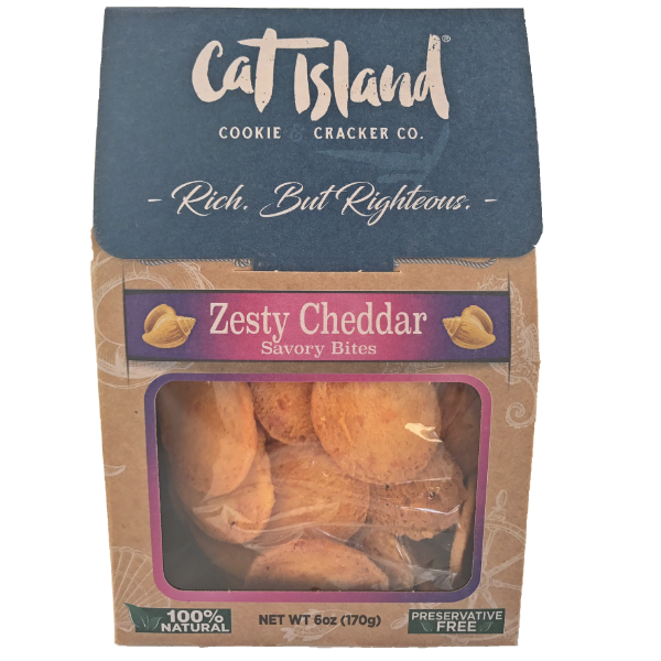 slide 1 of 1, Cat Island Zesty Savory Bites, 7 oz