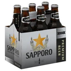 Sapporo Premium Beer 6pk 12oz Bottles