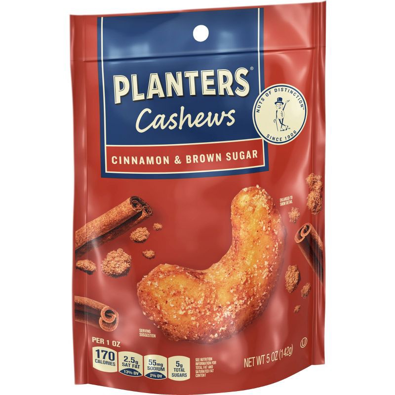 slide 2 of 8, Planters Cinnamon Brown Sugar Cashews - 5oz, 5 oz