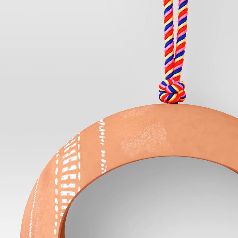 slide 3 of 4, Outdoor Circle Bird Feeder 6.18" - Terracotta Orange - Threshold™, 1 ct