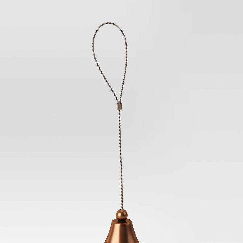 slide 4 of 4, Outdoor Bird Feeder 11" - Copper Finish - Threshold™: Rust-Resistant, No Assembly, Glass & Iron Material, 1 ct