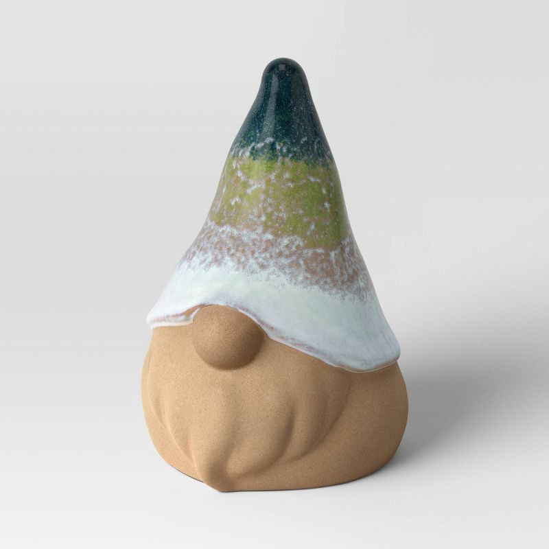slide 2 of 3, Medium Ceramic Gnome Outdoor Garden Figural - Threshold™, 1 ct