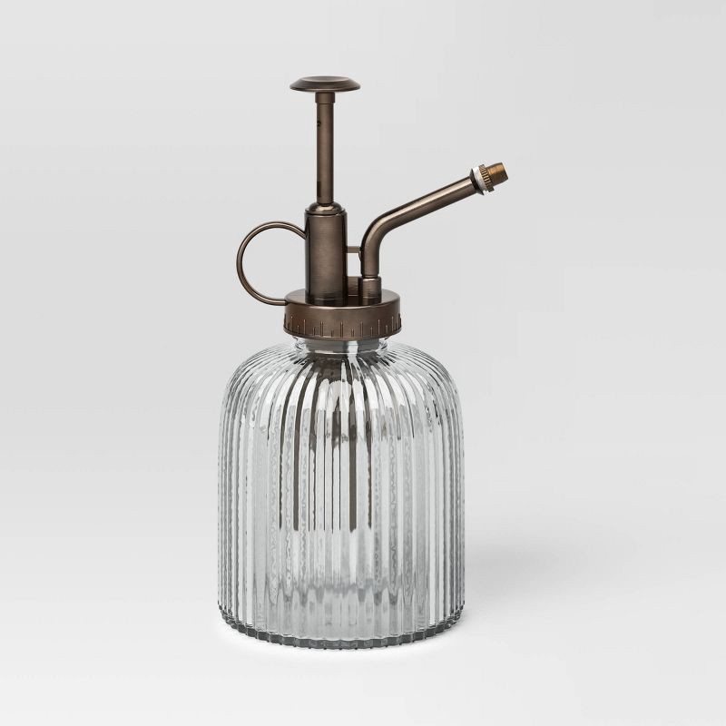slide 3 of 3, Indoor/Outdoor Glass Plant Mister With Plastic Pump - Threshold™, 1 ct