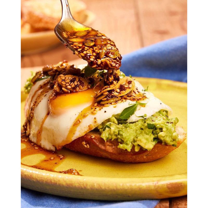 slide 2 of 5, Somos Mexican Chili Crisp Mango & Pineapple Salsa Macha 6.5 oz, 6.5 oz