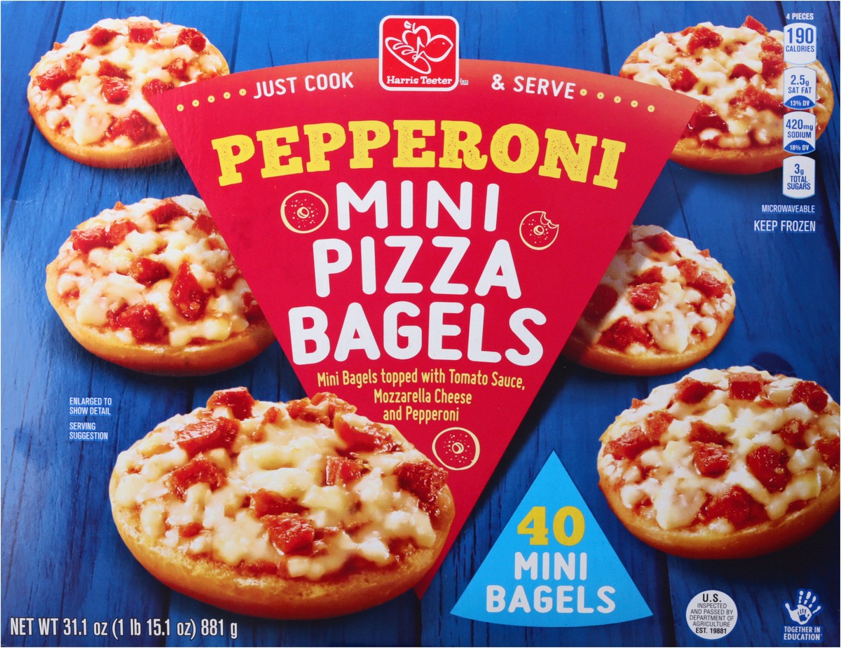 Harris Teeter Mini Pepperoni Pizza Bagels 40 ct | Shipt