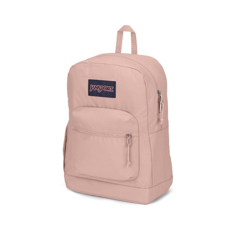 slide 2 of 8, JanSport Cross Town Plus 17" Backpack - Misty Rose: Lightweight, For School, 1 ct