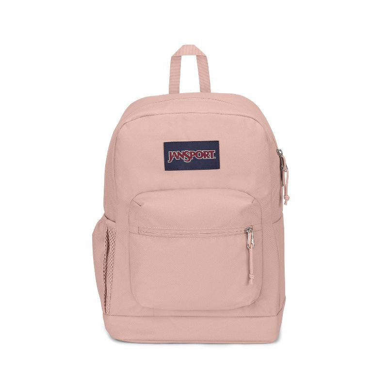 slide 1 of 8, JanSport Cross Town Plus 17" Backpack - Misty Rose: Lightweight, For School, 1 ct