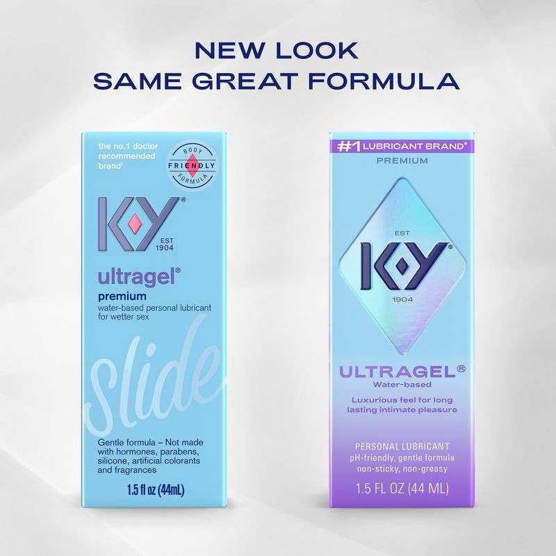 slide 2 of 6, K-Y Ultragel No Fragrance Added Personal Lube - 1.5 fl oz, 1.5 fl oz