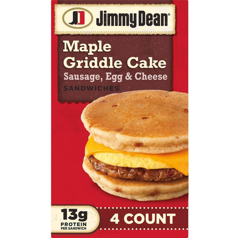 slide 1 of 6, Jimmy Dean Frozen Maple Griddle Cake - 18.8oz, 18.8 oz