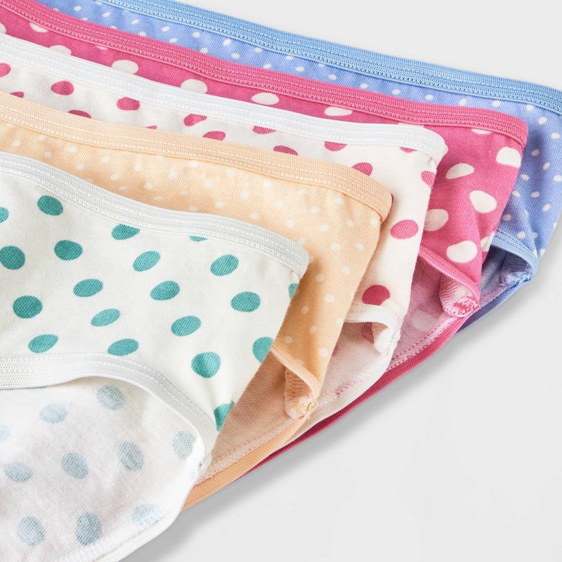slide 4 of 4, Girls' 10pk Cotton Briefs - Cat & Jack™ 6, 10 ct